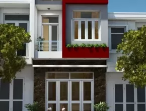 5 mẫu nhà phố 2 tầng hiện đại có chi phí thi công dưới 1,3 tỷ