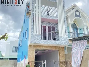 Dự án thi công xây dựng nhà phố 1 trệt 1 lầu 1 tum trọn gói tại Phường 10, Quận 6