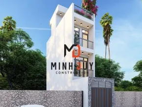 Dự án thi công xây nhà phố 1 trệt 2 lầu trọn gói tại Tân Kiểng, Quận 7