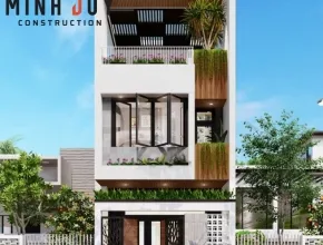 Dự án thi công nhà phố phần thô thực tế tại Phường 4, Quận 5