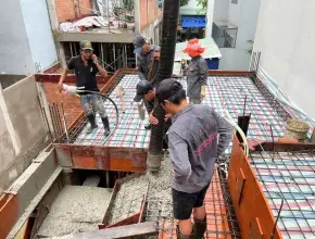 Kỹ thuật đổ bê tông cột, dầm, sàn chuẩn - Đảm bảo chất lượng phần thô