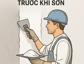 Bí quyết “vàng”: Kỹ thuật xử lý bề mặt tường hoàn hảo trước khi sơn
