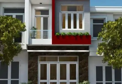 5 mẫu nhà phố 2 tầng hiện đại có chi phí thi công dưới 1,3 tỷ