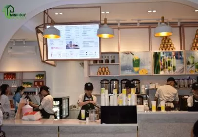 Dịch vụ thiết kế, thi công quán trà sữa