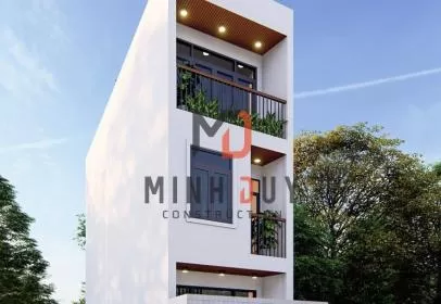 Dự án xây nhà trọn gói Quận 4: Nhà phố 1 trệt 2 Lầu hiện đại – Chị Hạnh