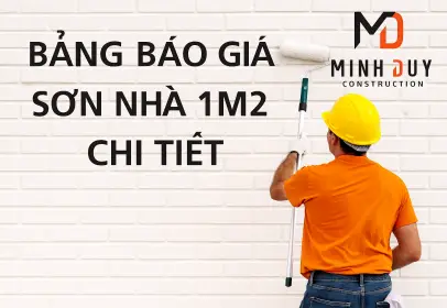 Cập nhật bảng báo giá sơn nhà 1m2 chi tiết và mới nhất