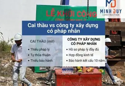 Cai thầu vs công ty xây dựng có pháp nhân: Phân tích 7 chiều trước khi ký hợp đồng
