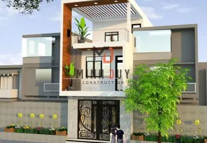 Xây nhà trọn gói Long Thành Đồng Nai - Dự án nhà phố 1 trệt 1 lầu anh Lê Xuân Vinh