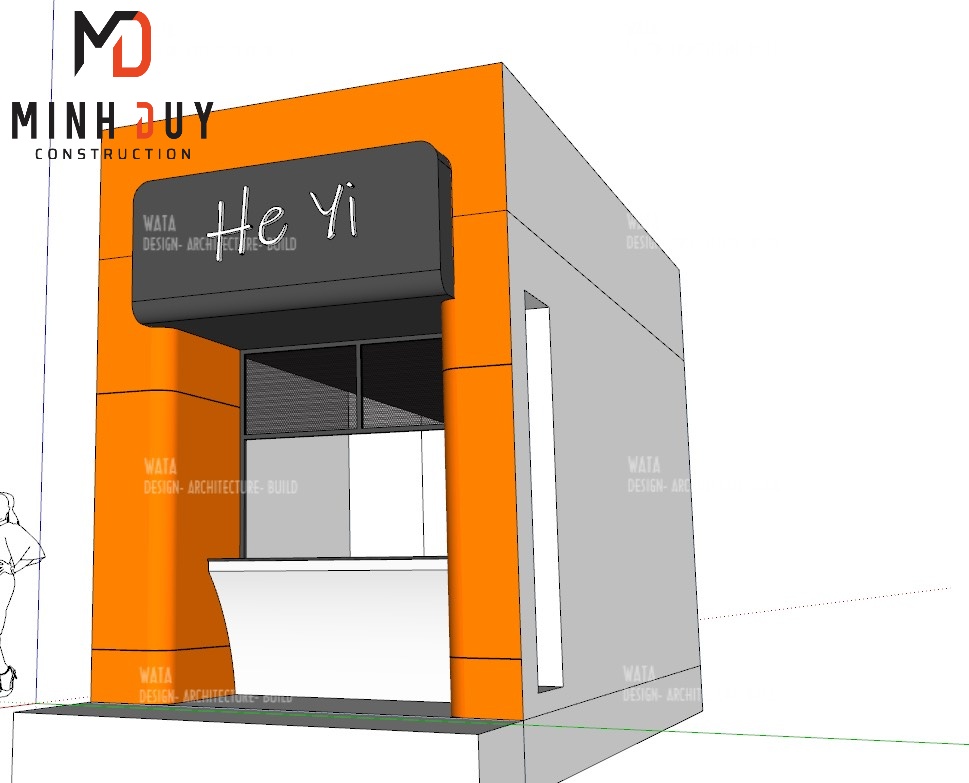 Thiết kế, thi công quán trà sữa