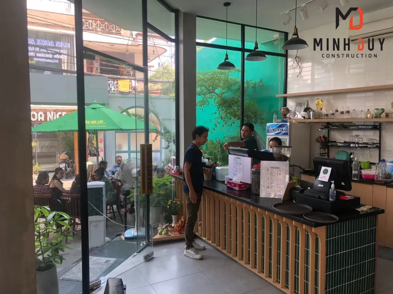 Thi công quán cafe Hẻm Coffee Dương Bá Trạc, Quận 8