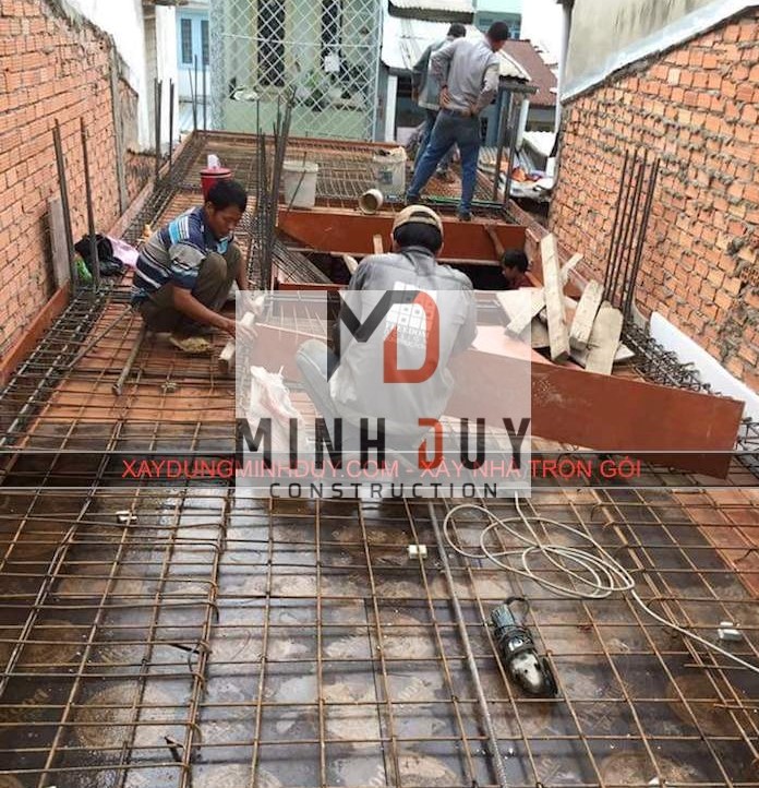 Công trình nhà phố do công ty xây dựng Minh Duy thi công tại Quận Tân Bình