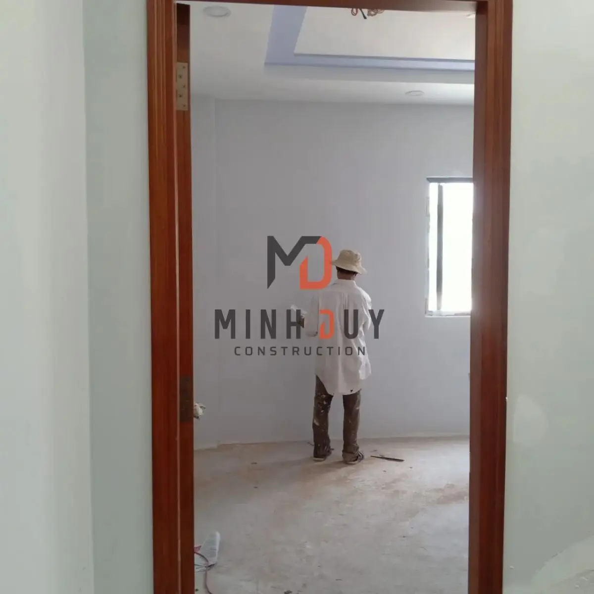 Thi c&ocirc;ng bả matit sơn nước nội thất x&acirc;y nh&agrave; trọn g&oacute;i Quận 11 anh Phước