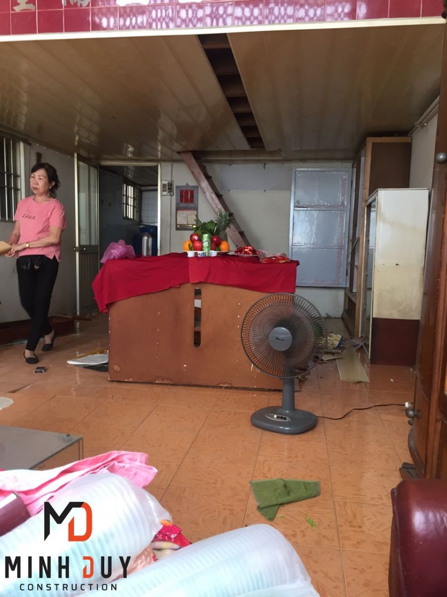 Thi công phần nền và tường căn hộ Quận 5