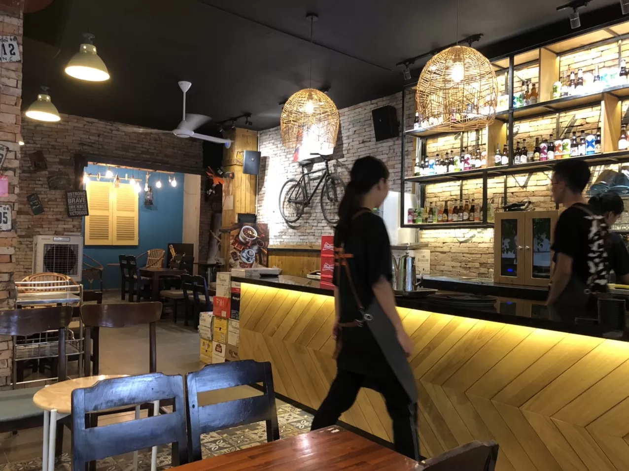 Thi công quán cafe The Wall Coffee