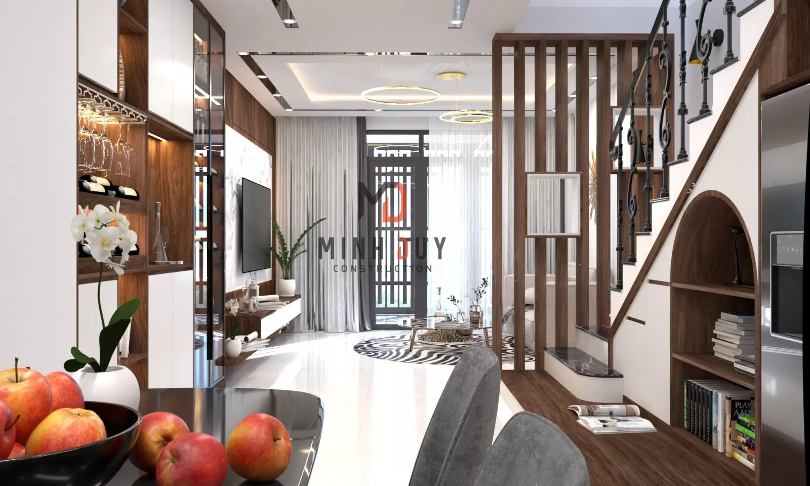 Mẫu thiết kế nội thất nhà phố từ Xây Dựng Minh Duy