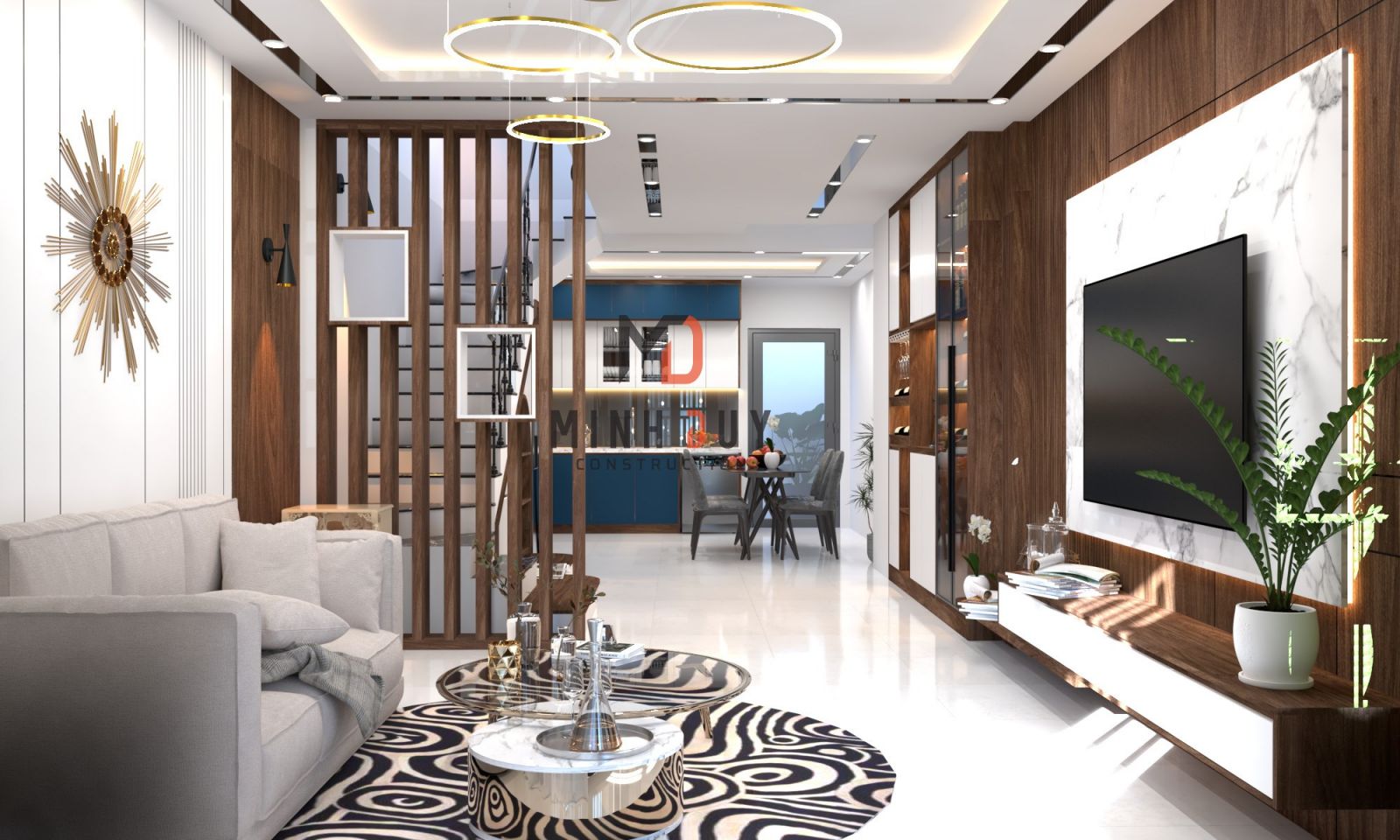 Mẫu thiết kế nội thất nhà phố từ Xây Dựng Minh Duy