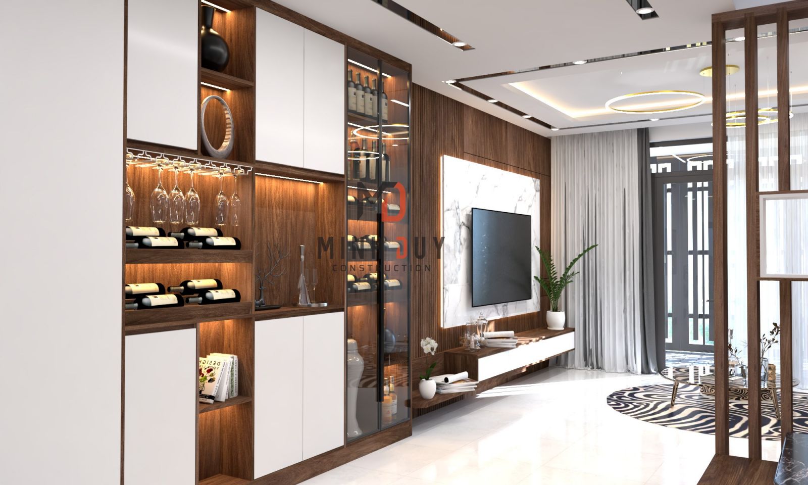 Mẫu thiết kế nội thất nhà phố từ Xây Dựng Minh Duy