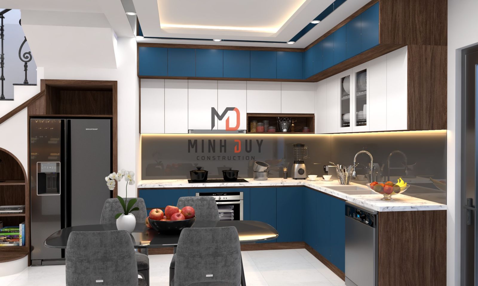 Mẫu thiết kế nội thất nhà phố từ Xây Dựng Minh Duy