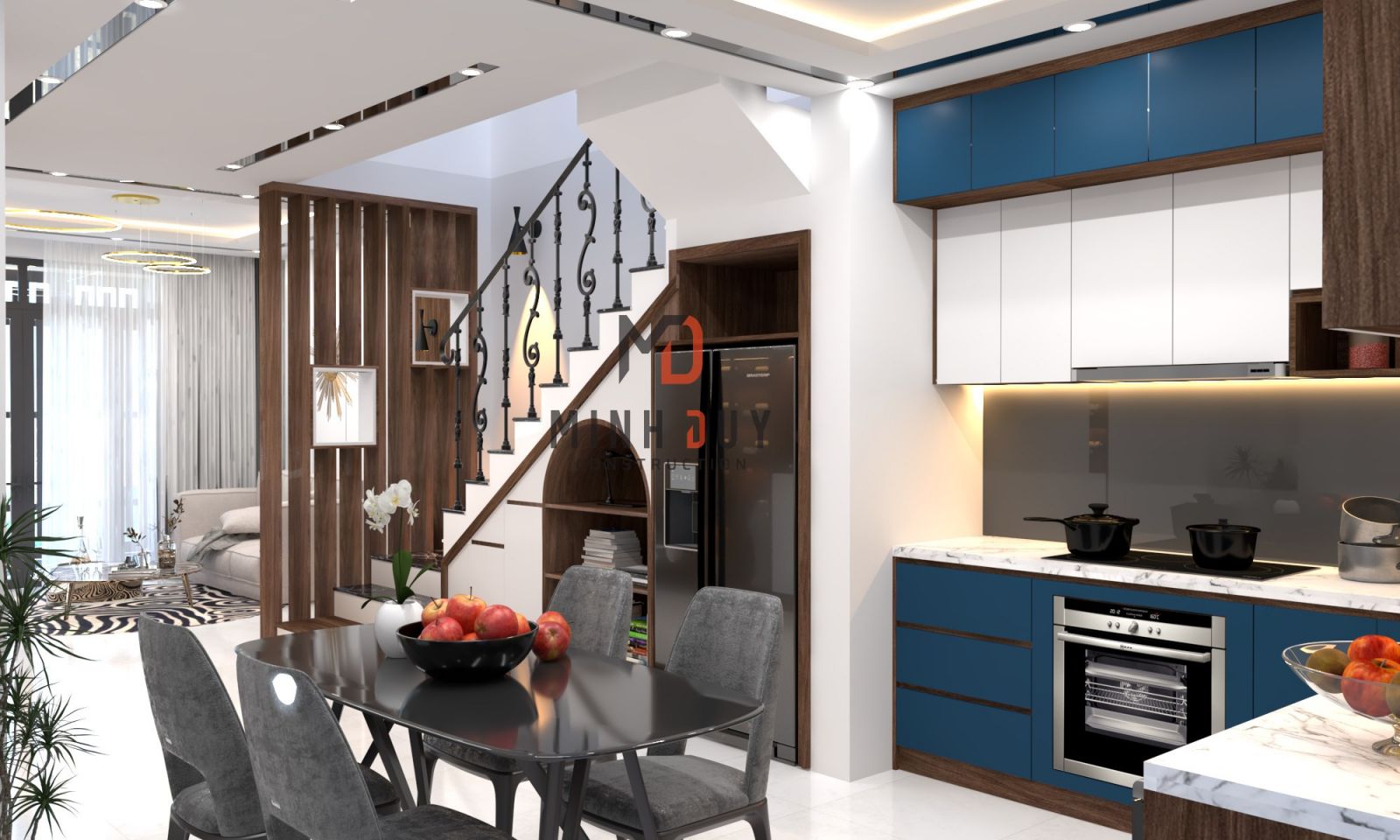 Mẫu thiết kế nội thất nhà phố từ Xây Dựng Minh Duy