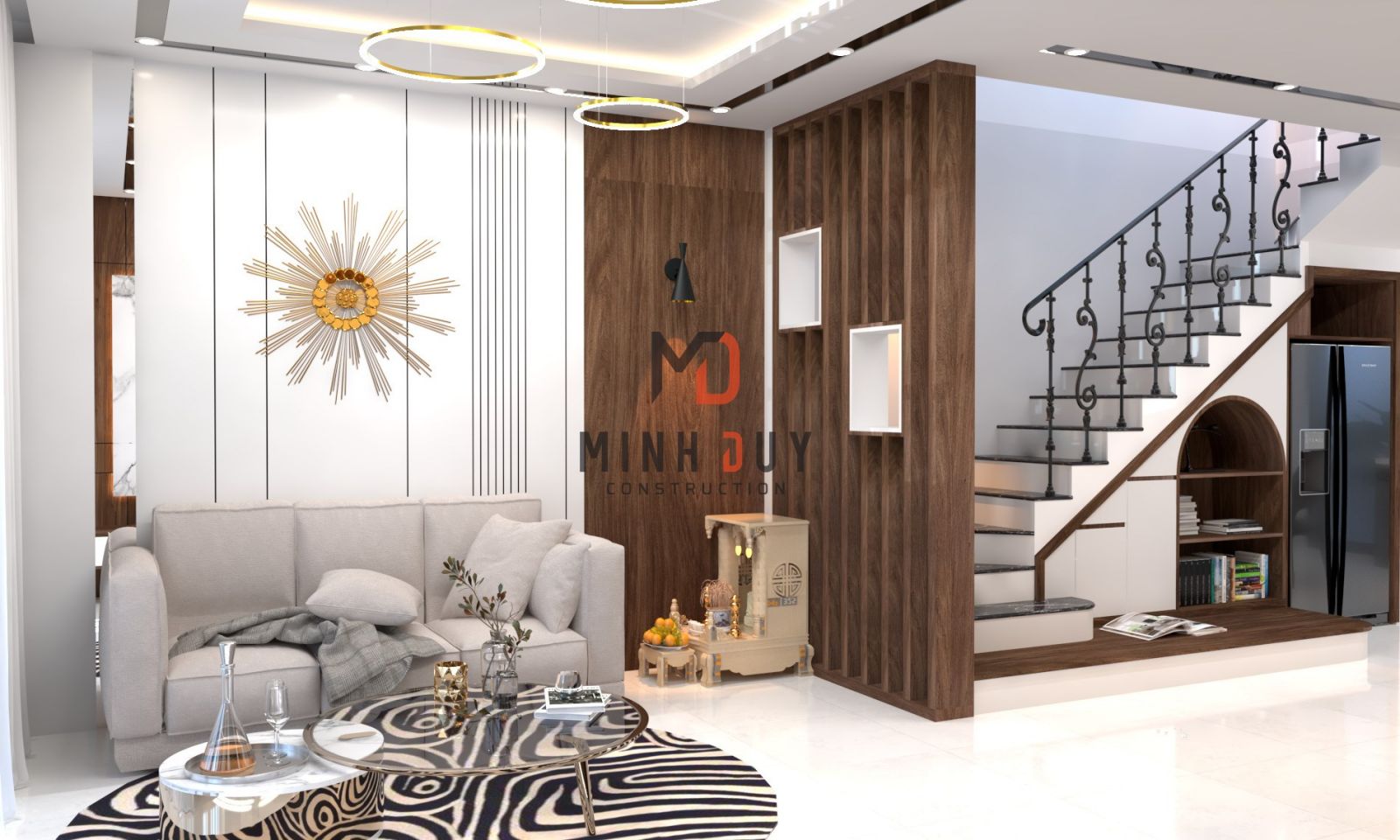 Mẫu thiết kế nội thất nhà phố từ Xây Dựng Minh Duy