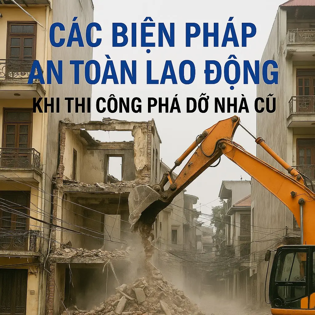Các biện pháp đảm bảo an toàn lao động phá dỡ nhà cũ