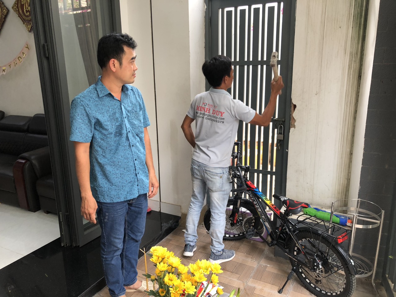 Ngôi nhà bắt đầu thay đổi diện mạo sau quá trình thi công hoàn thiện