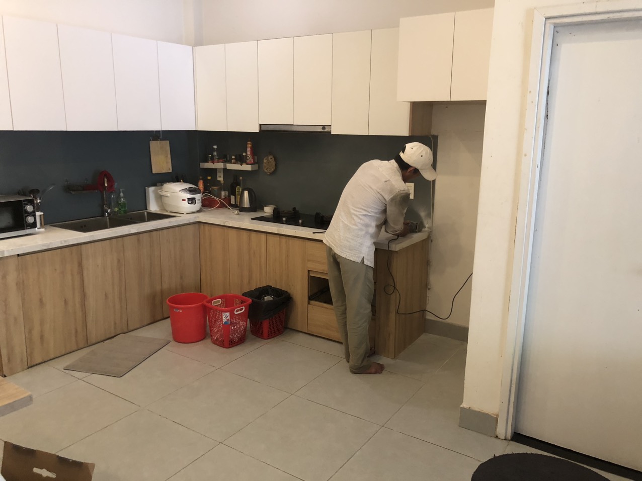 Giai đoạn thi công lại khu vực nhà nhà bếp - Xây Dựng Minh Duy