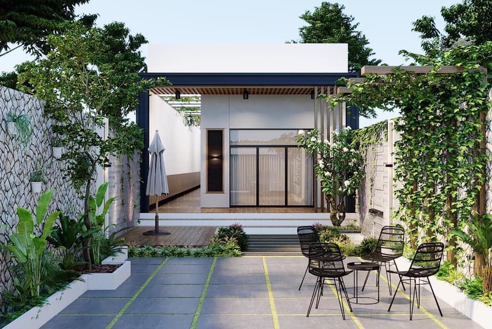 Mẫu nhà cấp 4 sửa thành phong cách hiện đại