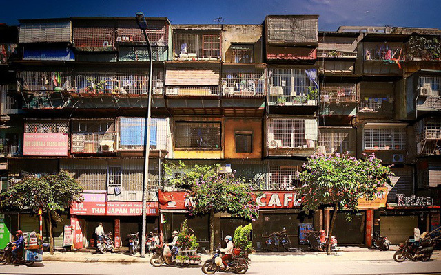 nhà tập thể xuống cấp