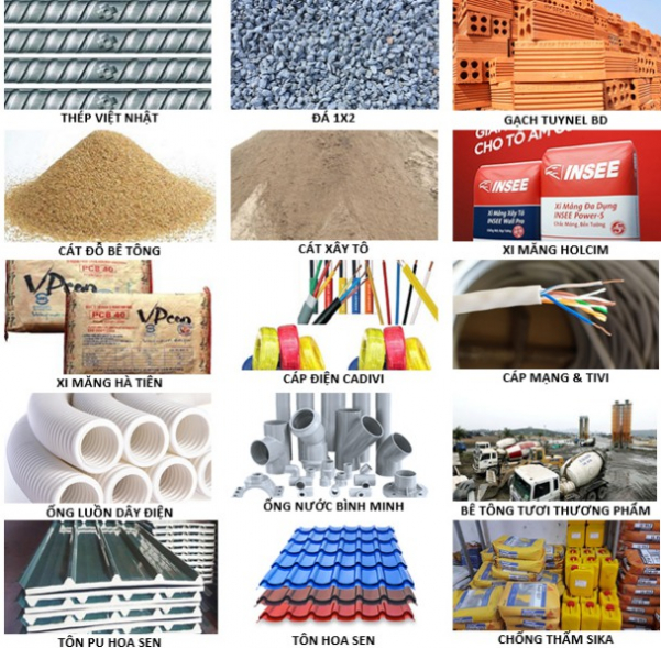 Phân loại vật liệu xây dựng cơ bản trong sửa chữa nhà