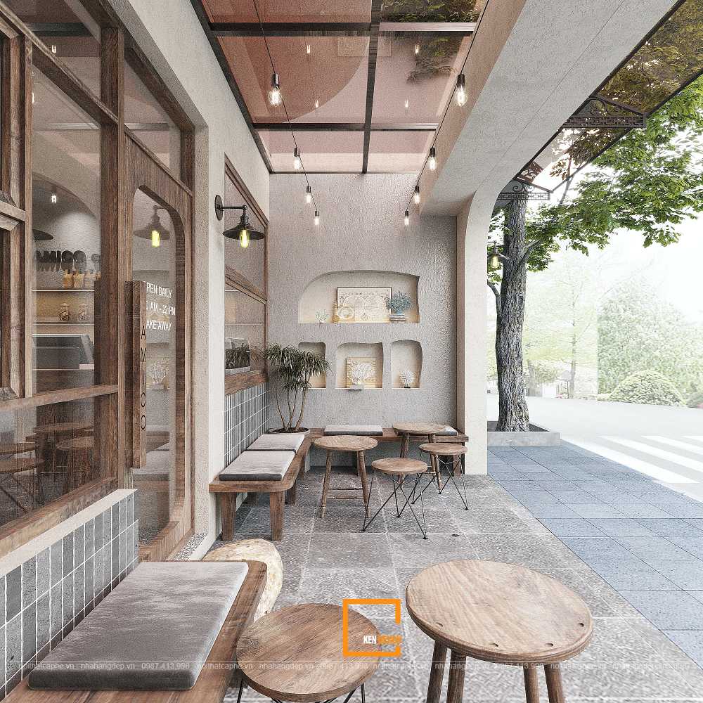 Quán Cafe Phong cách Wabi Sabi