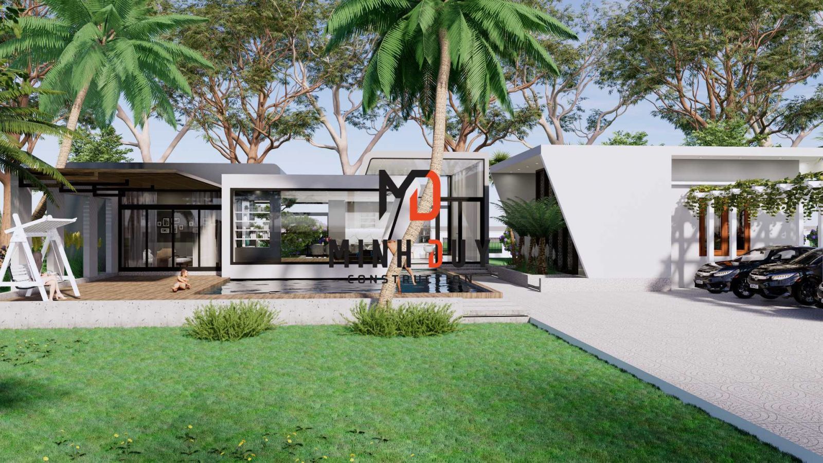 Mẫu thiết kế biệt thự sân vườn