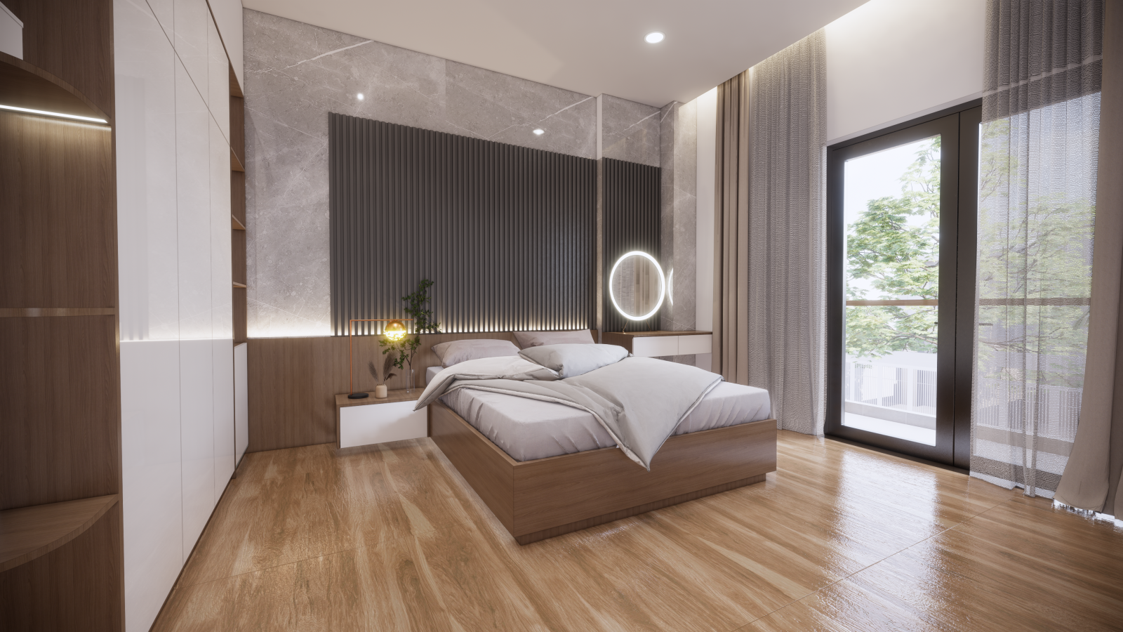 Thiêt kế nội thất nhà ống 3 tầng rưỡi