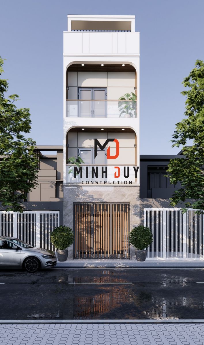 Mẫu nhà ống 3 tầng mặt tiền 5m hiện đại