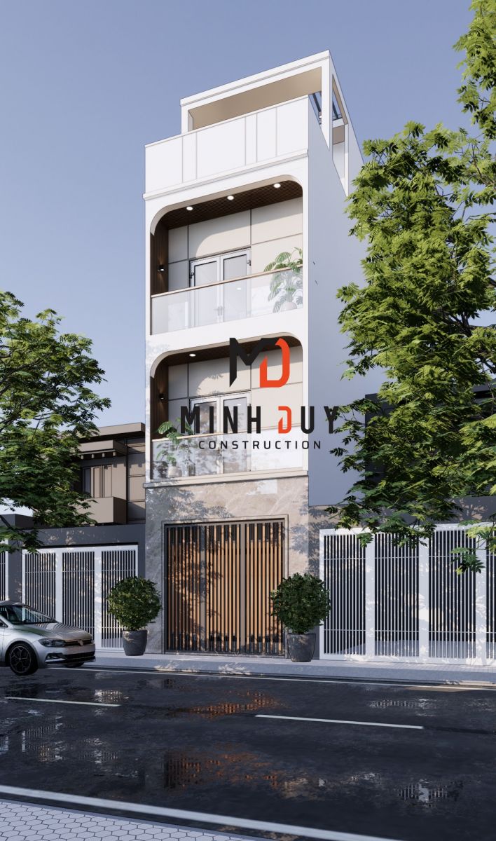 Mẫu nhà ống 3 tầng rưỡi đẹp mê ly cho năm 2023