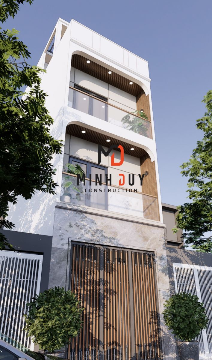 Mẫu nhà ống 3 tầng rưỡi đẹp mê ly cho năm 2023