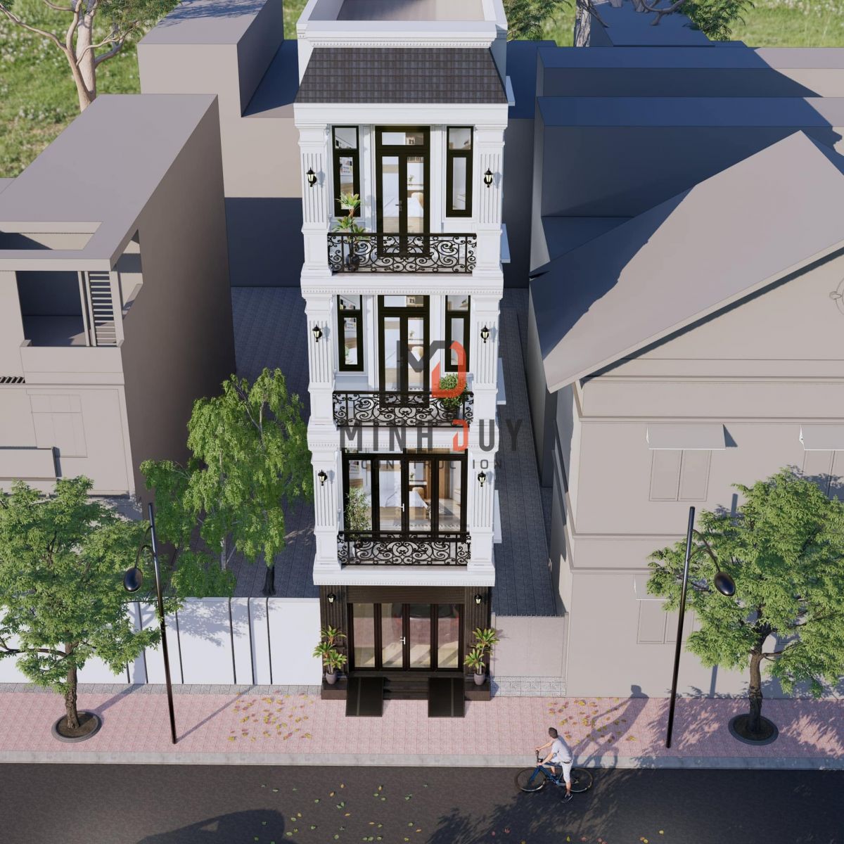 Mẫu nhà 4 tầng đẹp - Xây Dựng Minh Duy