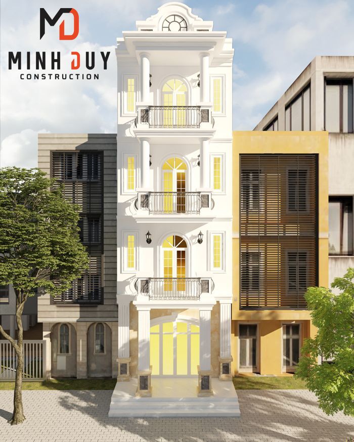 Mẫu nhà 4 tầng đẹp - Xây Dựng Minh Duy