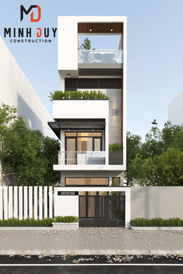 Mẫu nhà 4 tầng đẹp - Xây Dựng Minh Duy