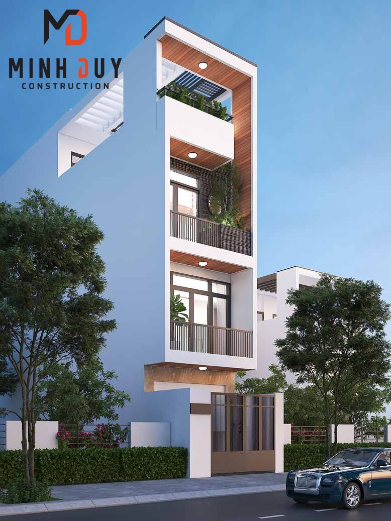 Mẫu nhà 4 tầng đẹp - Xây Dựng Minh Duy