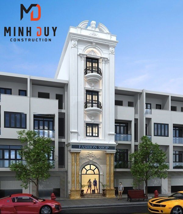 Mẫu nhà 4 tầng đẹp - Xây Dựng Minh Duy