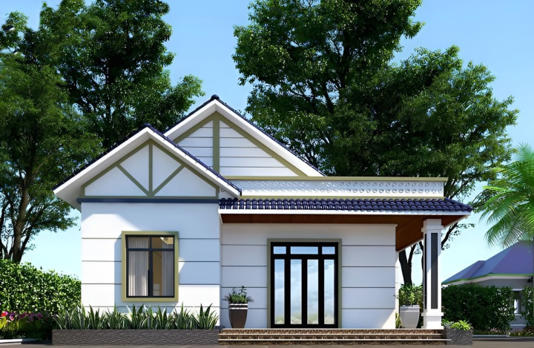 Mẫu nhà cấp 4 có 4 phòng ngủ - Xây Dựng Minh Duy