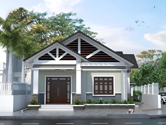 Mẫu nhà cấp 4 có 4 phòng ngủ - Xây Dựng Minh Duy