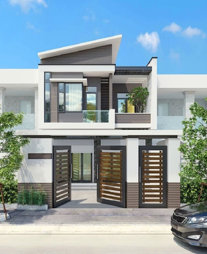 Mẫu nhà phố 2 tầng hiện đại