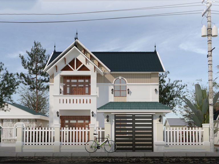 nhà 2 tầng mái thái dưới 1 tỷ