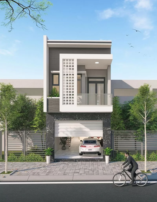 Mẫu nhà 2 tầng 1 tỷ - Mẫu 2