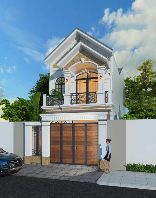 Mẫu nhà 2 tầng 1 tỷ - Mẫu 5