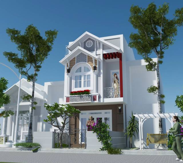 Mẫu nhà ống 2 tầng 4x15m 3 phòng ngủ