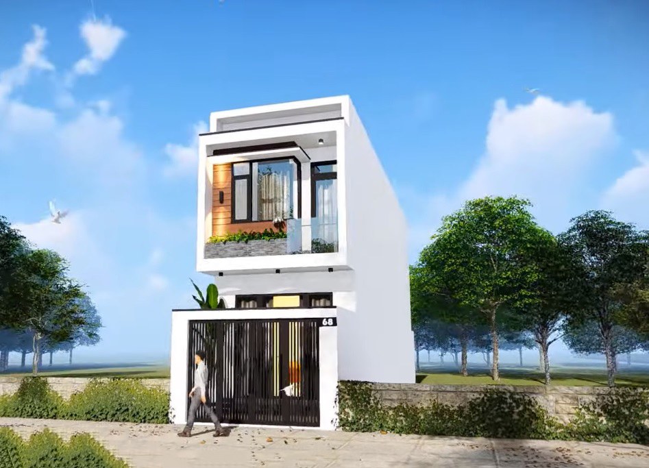 Mẫu nhà phố hiện đại mặt tiền 4m