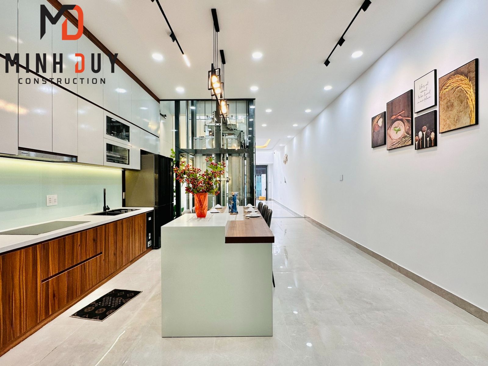 Mẫu nhà trệt, lưởng, 3 lầu - Xây Dựng Minh Duy